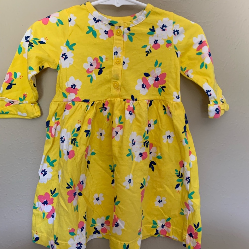Carters yellow floral dress